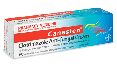 What is clotrimazole cream used for?