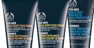 The body shop products for men Skincare For Men. It makes sense to treat men's skin with targeted male grooming products. The Body Shop® has developed an extensive range for Men’s skincare specifically designed to help you cleanse, shave and protect. Ingredients include Maca Root, a rich source of skin minerals and nutrients, and community trade Brazil Nut oil.