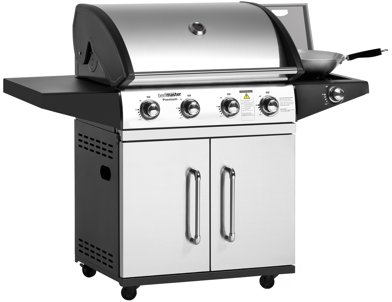 bbq burner 6 with Reviews Side BBQ Burner Premium Beefmaster