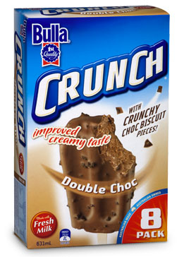 Bulla Crunch Ice Creams Double Choc 8 pack Reviews - ProductReview.com.au