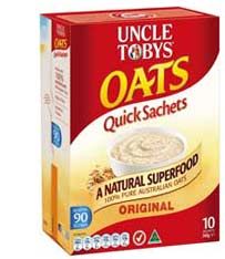 uncle tobys oats nutrition