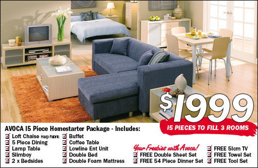 fantastic furniture avoca 15 piece homestarter package reviews