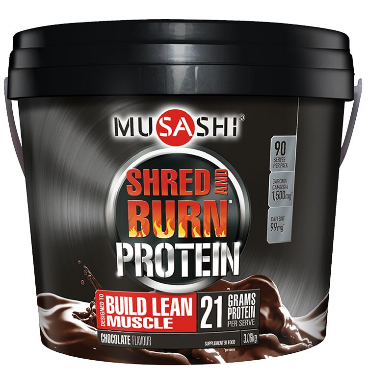 musashi shred and burn nutritional info