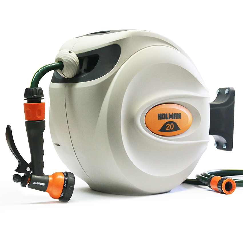 Holman Auto Retractable Hose Reel With Spray Reviews Holman Auto Retractable Hose Reel With Spray Reviews Review Com Au