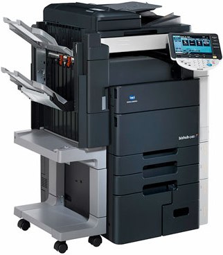 konica minolta bizhub c452 how to print out faxes